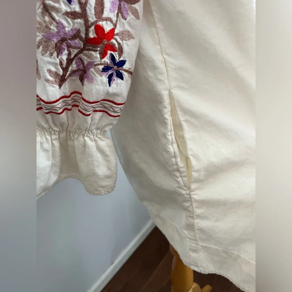FREE PEOPLE OFF SHOULDER DRESS with embroidery